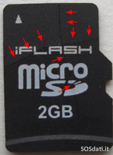 MicroSD spezzata