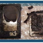 Hard disk e disco di backup bruciati